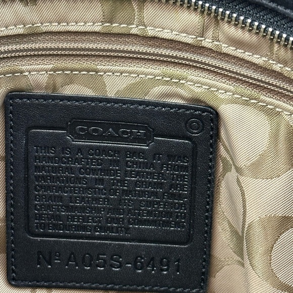 Coach Black Leather Tote Bag – Style No. A05S-6491 - Picture 11 of 16